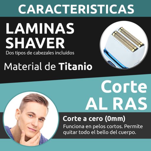 V-362 Rasuradora impermeable recargable por USB pantalla LED