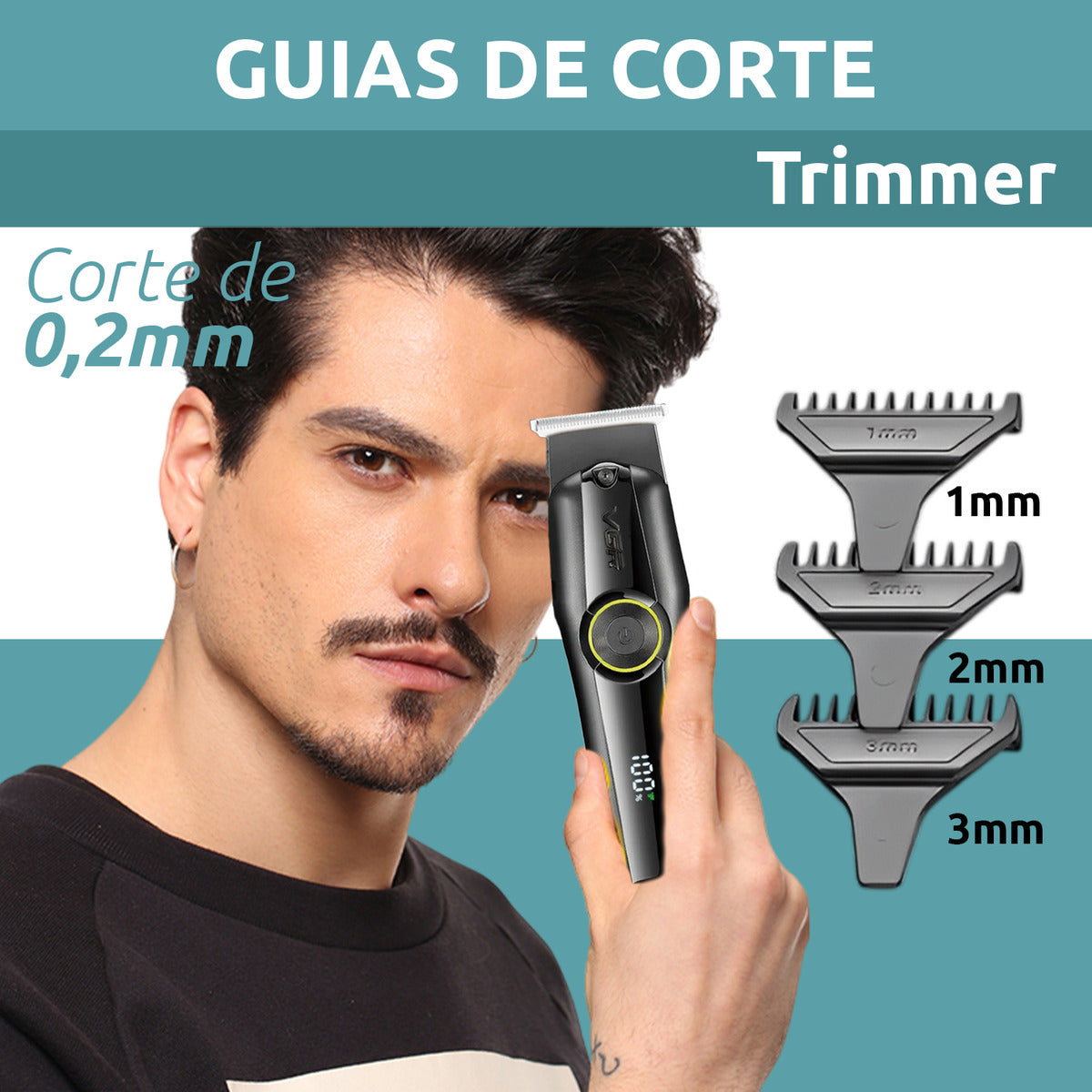 V-905 Cortadora de pelo VGR negro recargable