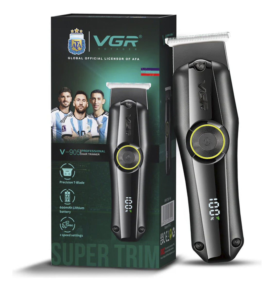 V-905 Cortadora de pelo VGR negro recargable