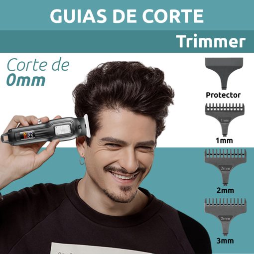 V-918 Rasuradora inalámbrica recargable por USB pantala LED