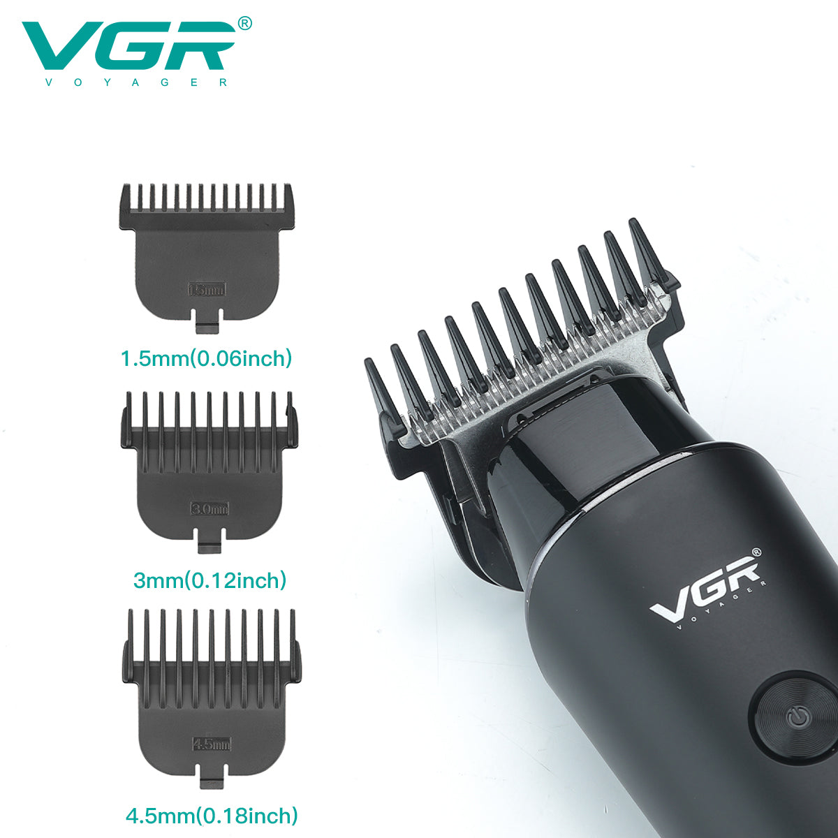 V-937 Rasuradora inalámbrica para cabello recargable por USB pantalla LED