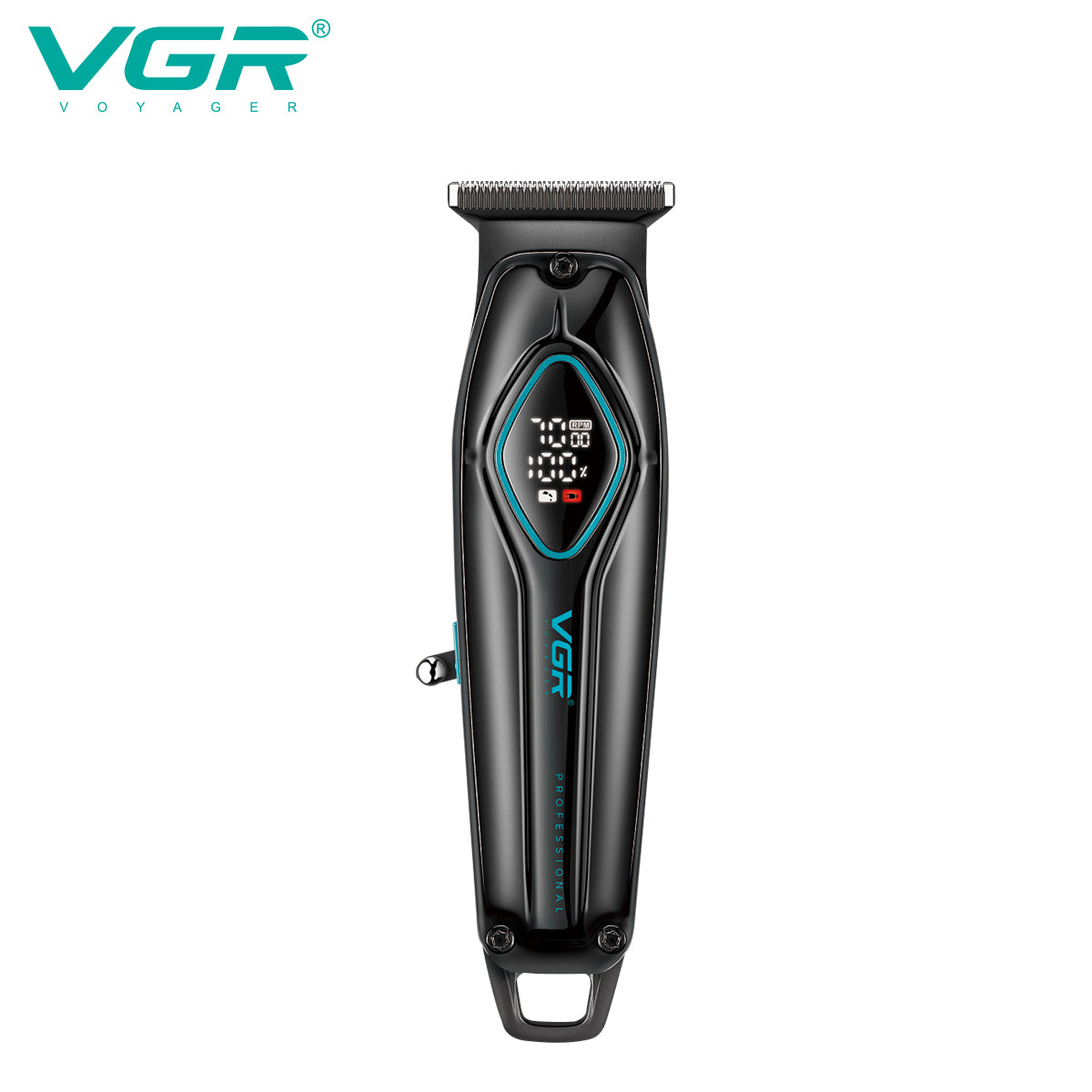 V-945 Rasuradora para cabello inalámbrica recargable por USB pantalla LED