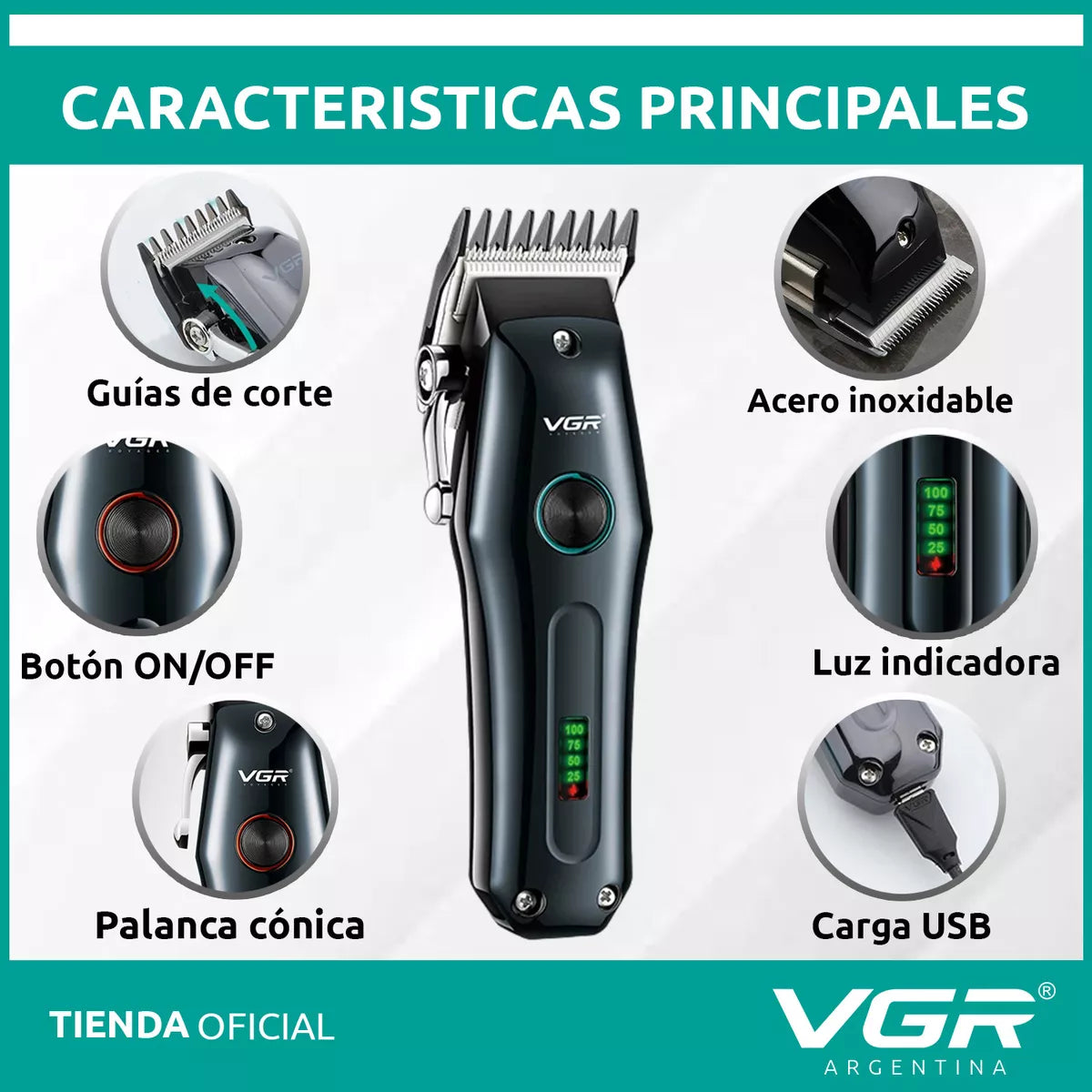 V-969 Rasuradora de pelo VGR recargable