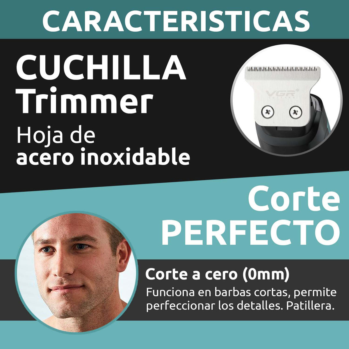 V-975 Máquina Trimmer Profesional Recargable VGR