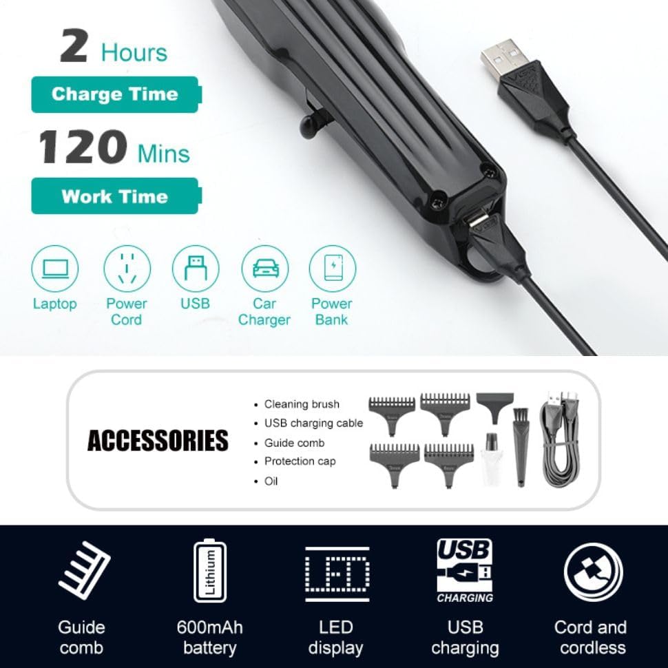 V-982 Rasuradora de pelo inalámbrica profesional VGR