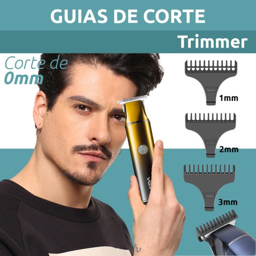 V-986 Rasuradora inalámbrica recargable por USB pantalla LED