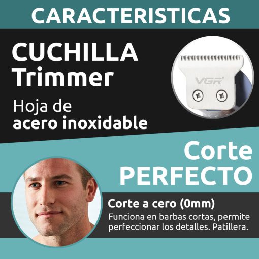 V-986 Rasuradora inalámbrica recargable por USB pantalla LED