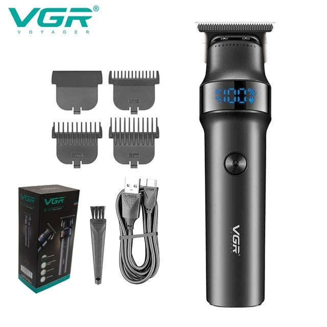 V-987 Rasuradora inalámbrica recargable por USB pantalla LED