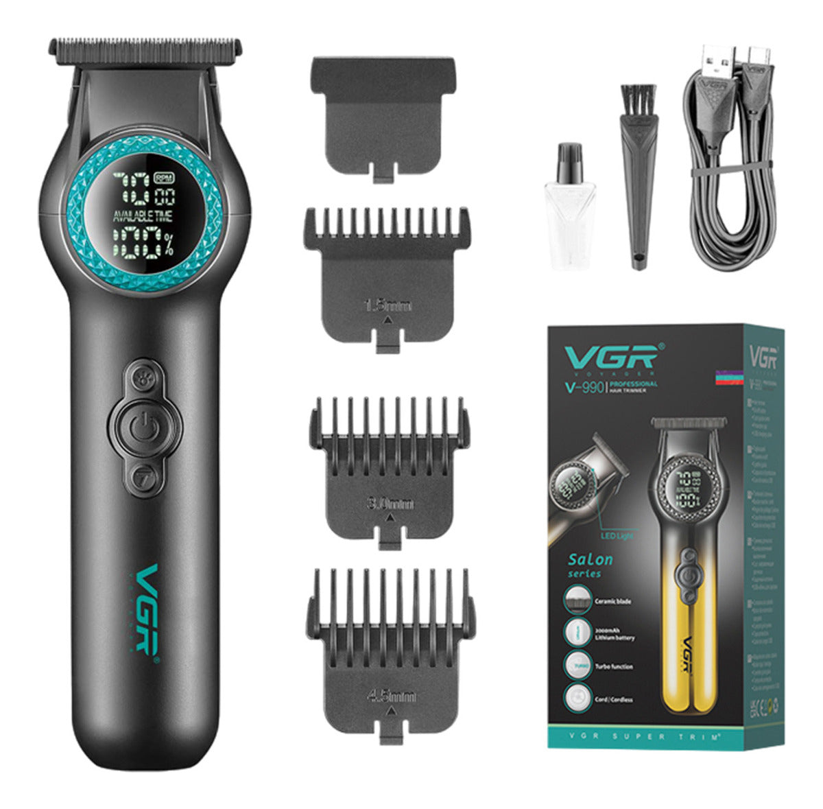 V-990 Rasuradora VGR de cabello recargable