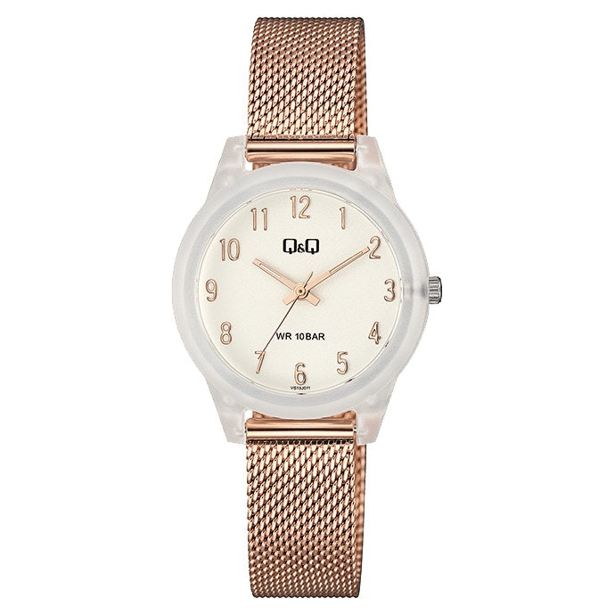 VS13J QQ Reloj Análogo Mesh para Mujer