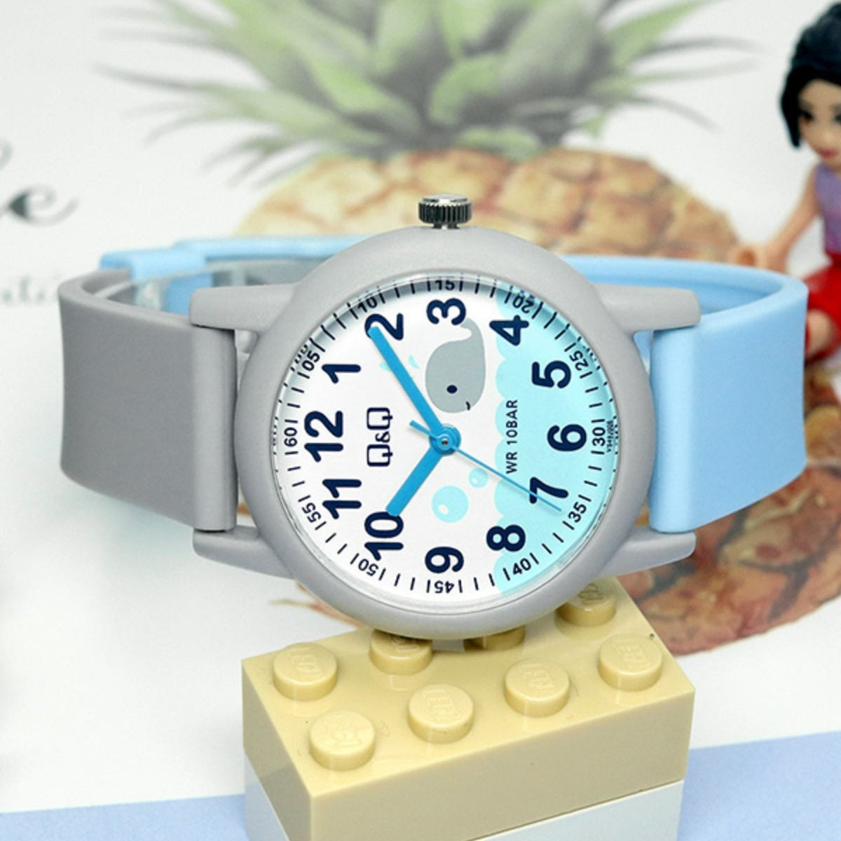 VS49J Reloj QQ Análogo Infantil Banda de Caucho