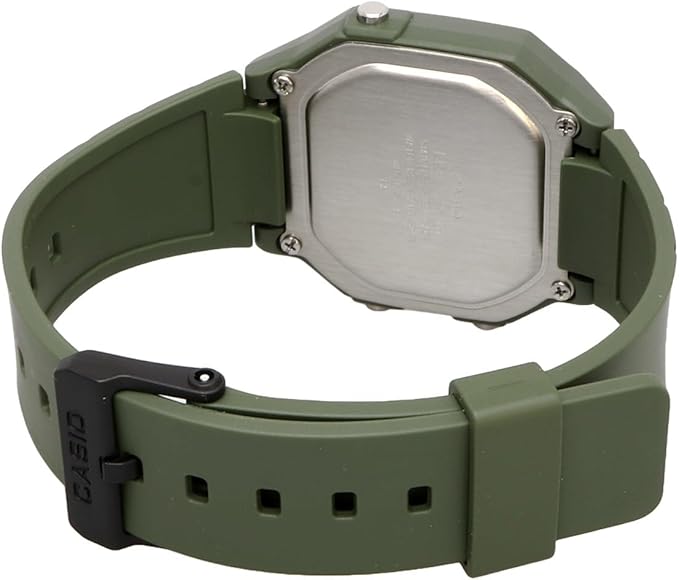 W-217 Reloj Casio para Hombre Banda de Goma Digital Vintage Clásico Illuminator