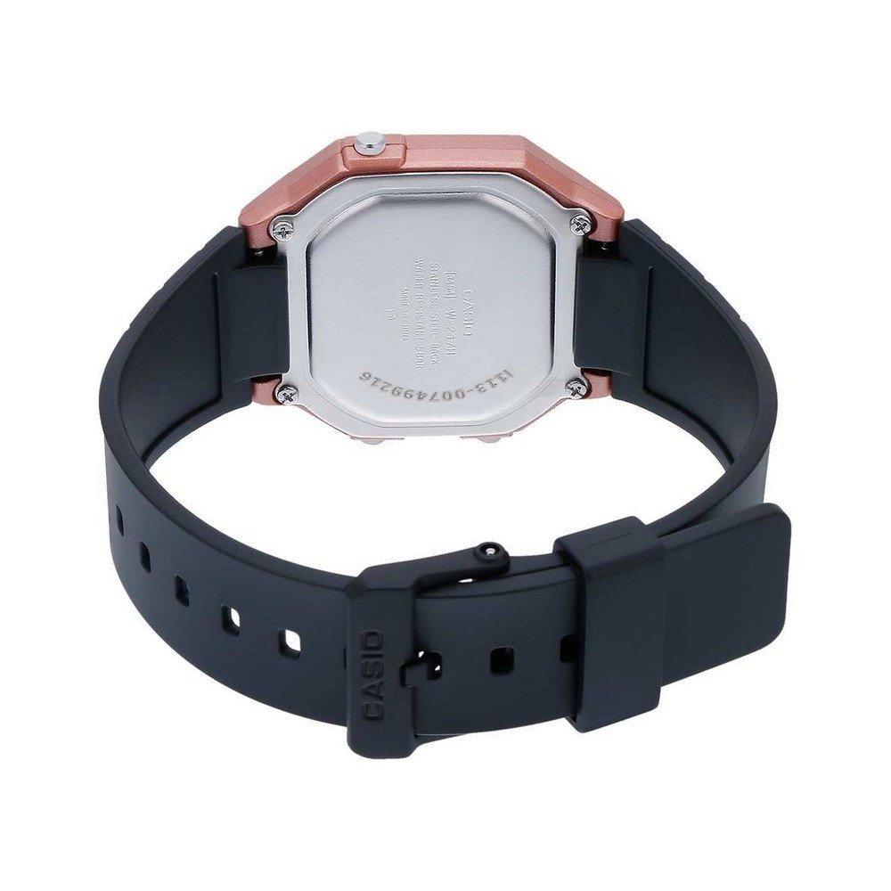 W-217 Reloj Casio para Hombre Banda de Goma Digital Vintage Clásico Illuminator