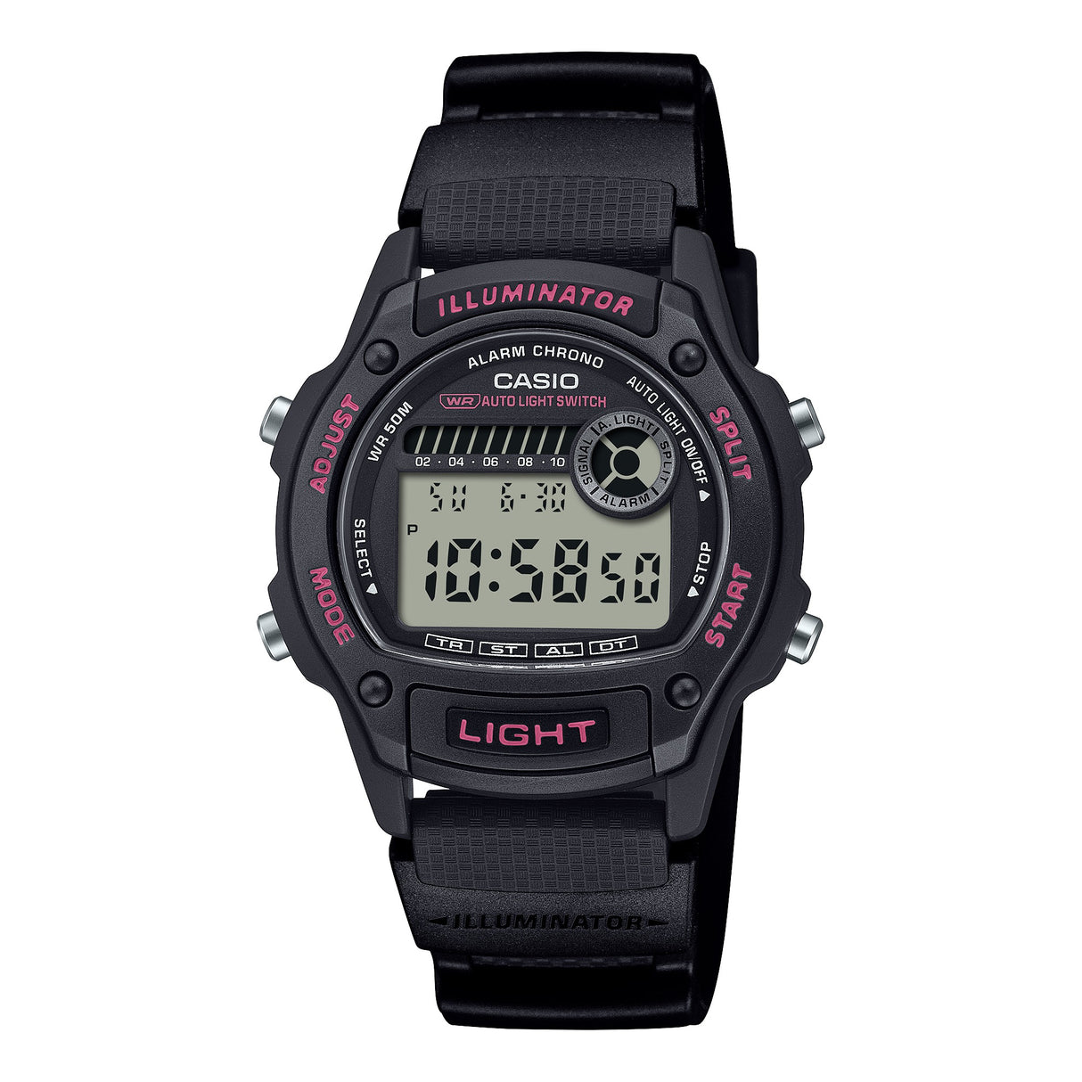 W-220H Reloj Casio de hombre pulsera de silicona digital