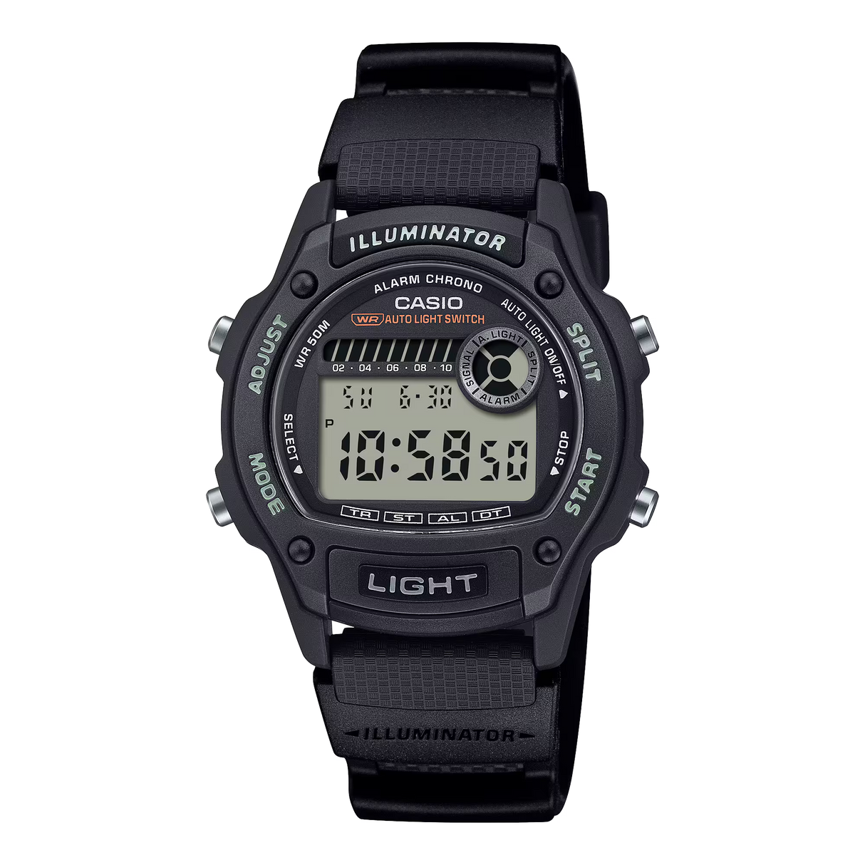 W-220H Reloj Casio de hombre pulsera de silicona digital