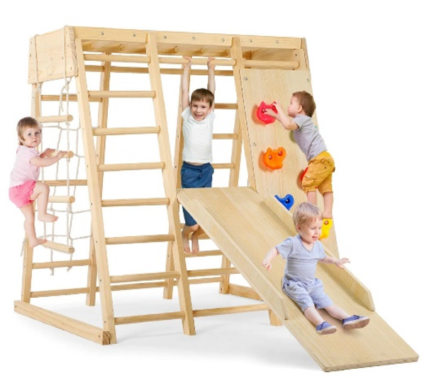 Estructura de Escalada de Madera Juguete Montessori (Cubo) W01F227