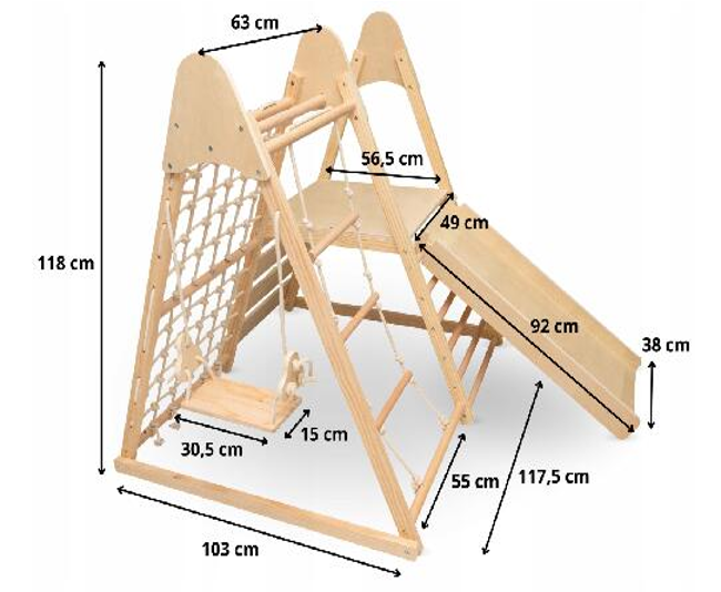 Set Completo de Escalada de Madera Juguete Montessori W01F229