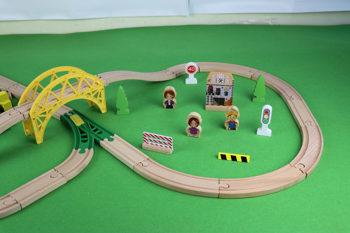 Tren Educativo de Madera para Niños juguete modelo W04C187