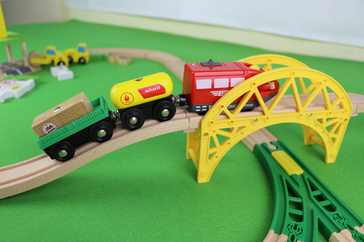 Tren Educativo de Madera para Niños juguete modelo W04C187