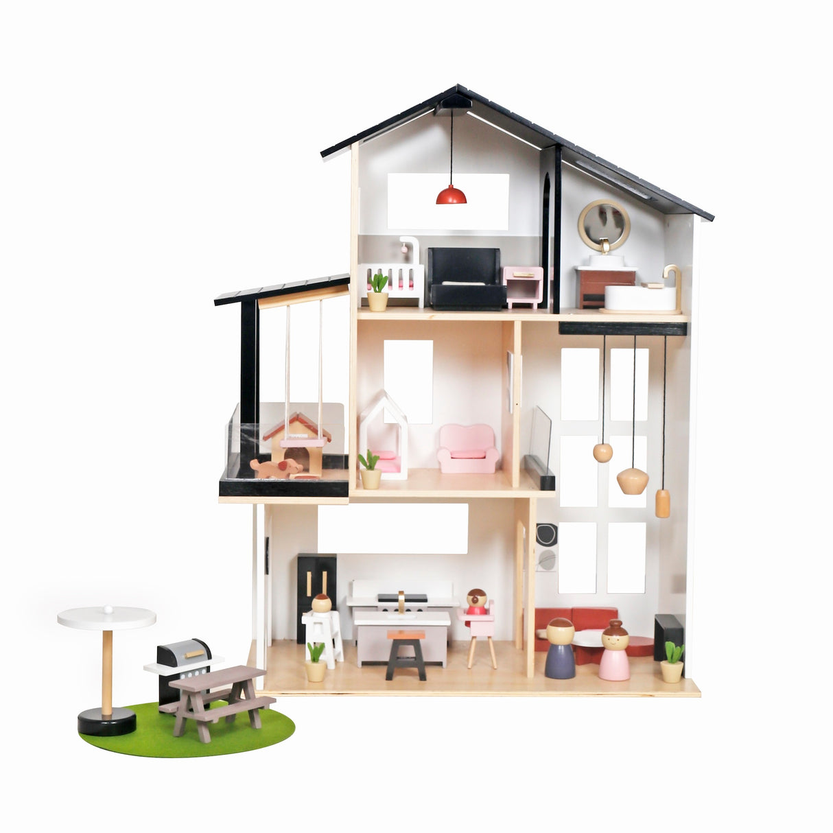 Casa de muñecas moderna juguete modelo W06A539