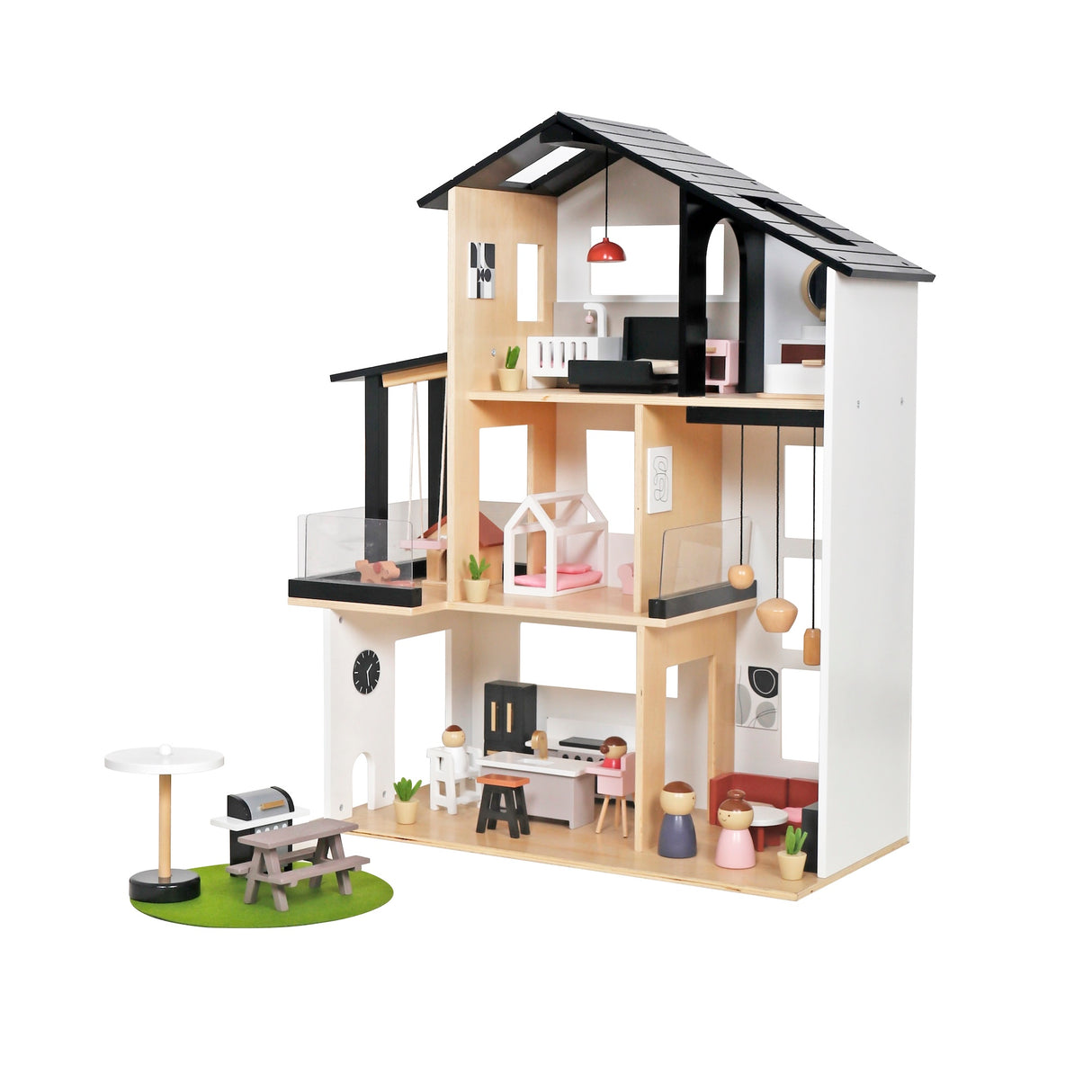 Casa de muñecas moderna juguete modelo W06A539