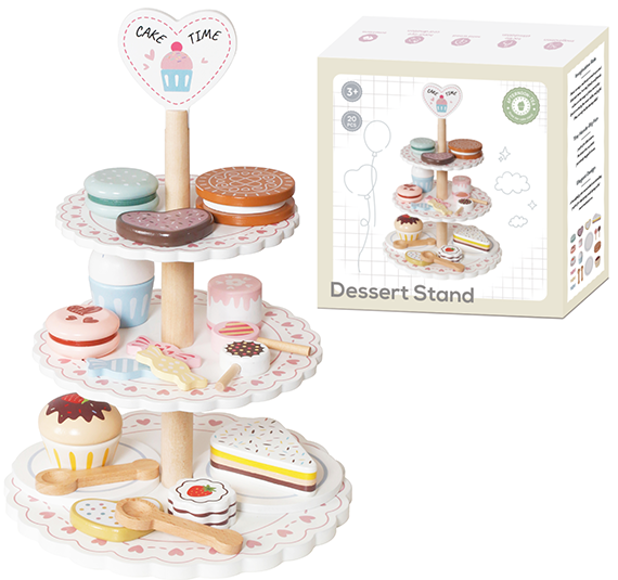 Stand de Postres de Madera Juguete Montessori W10L068
