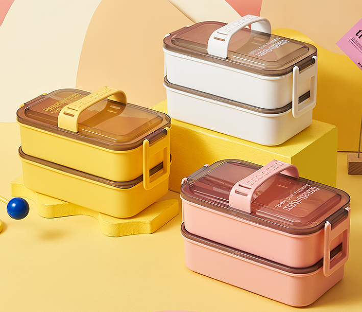 JL6464 Lonchera dos niveles con agarre