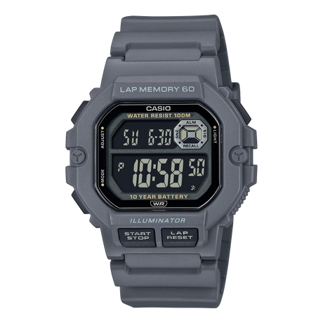 WS-1400H Reloj Casio para caballero pulsera de caucho digital