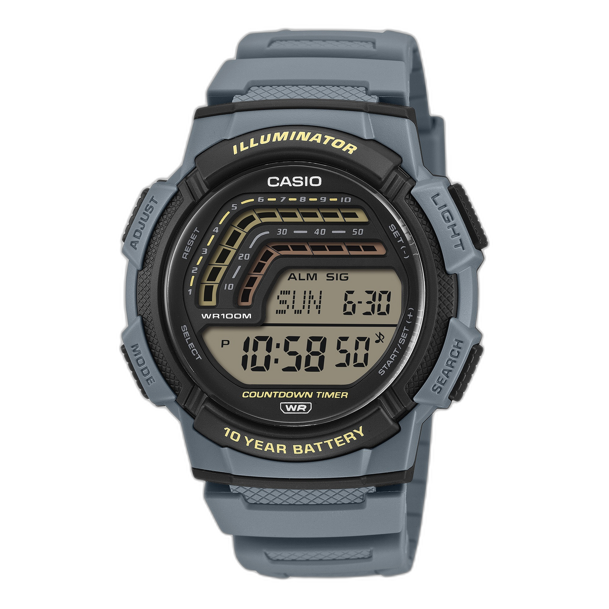 WS-1800 Reloj Casio de hombre correa de resina digital