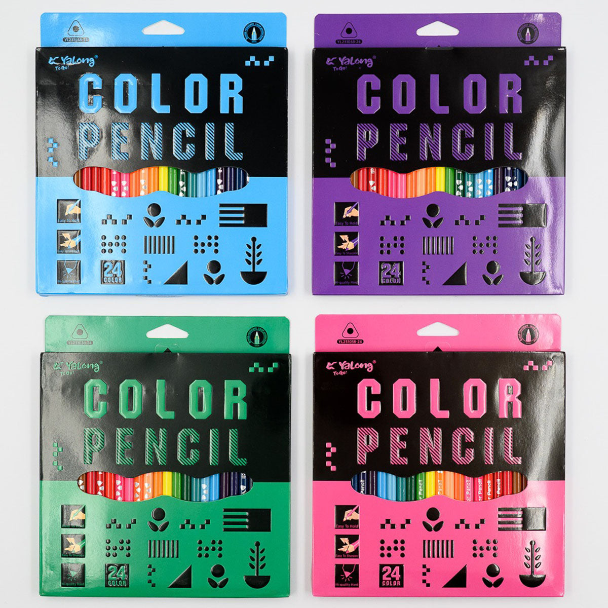 Crayones Yalong 24 colores YL231038-24