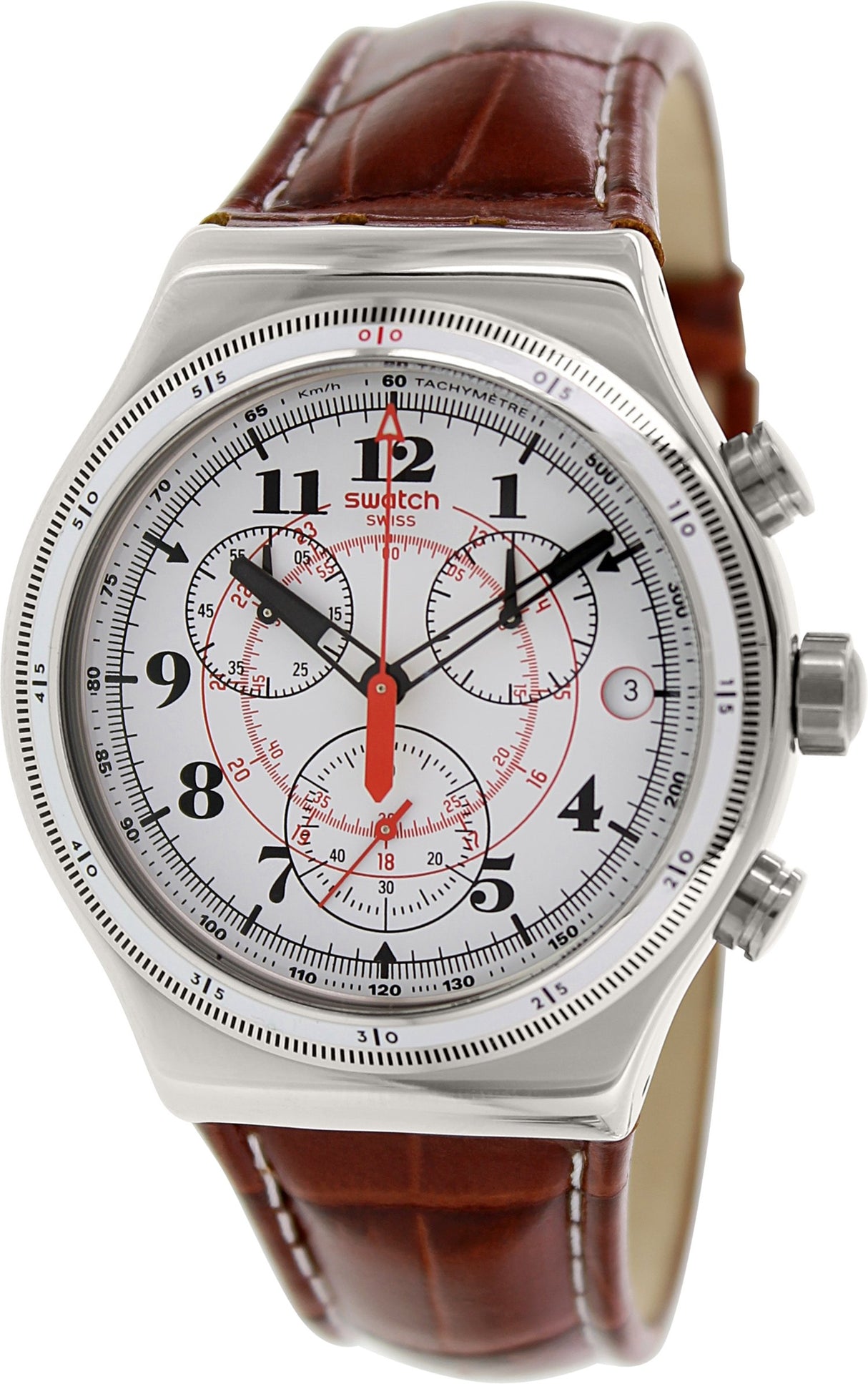 YVS414 Reloj Swatch Back To the Roots de caballero correa de piel