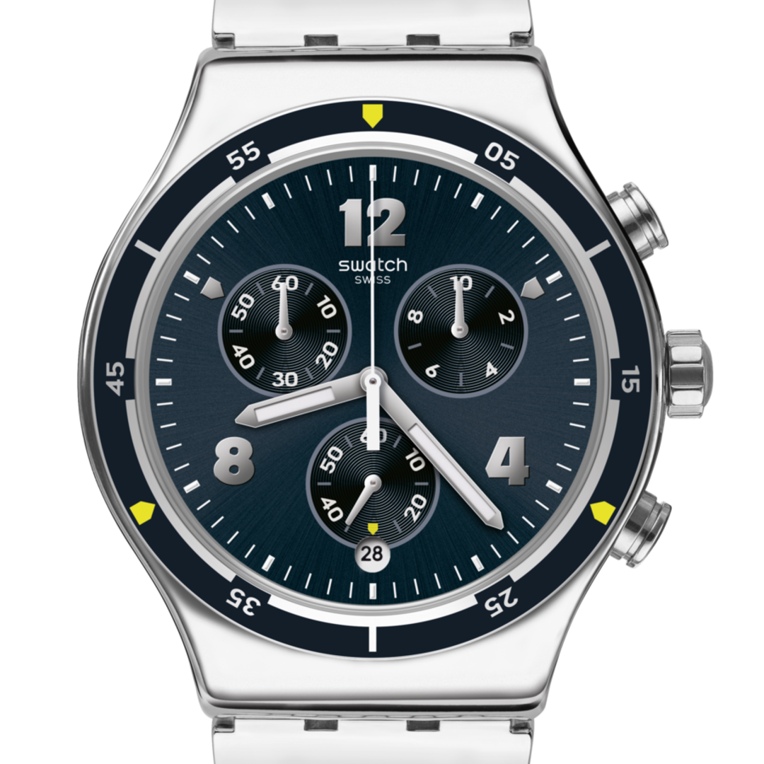 YVS457G Swatch Irony de hombre correa de metal