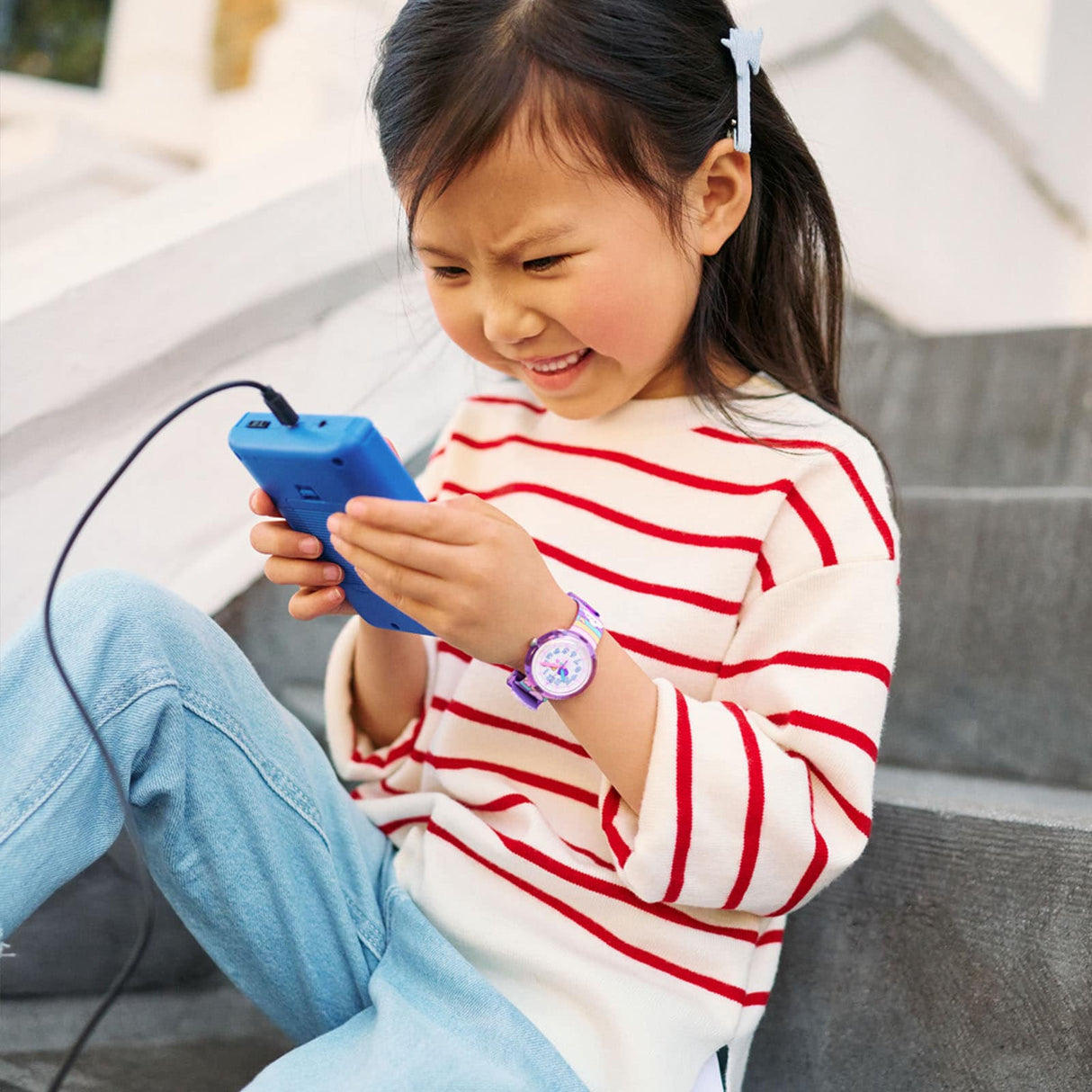 ZFPNP136 Reloj Swatch Flik Flak de niña correa de caucho