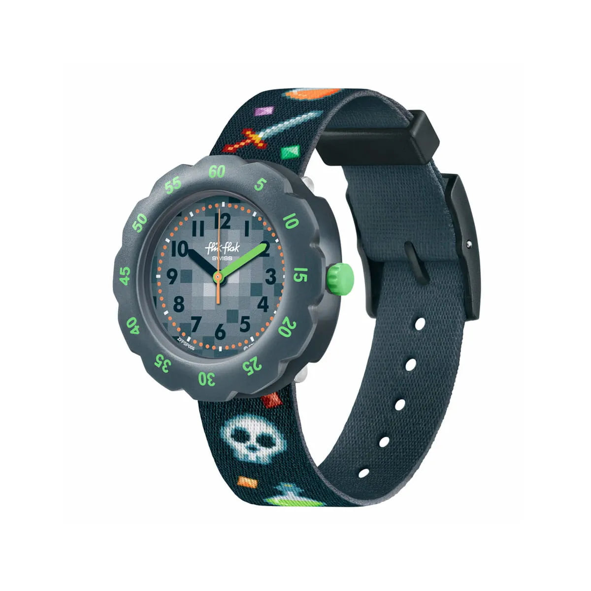 ZFPSP066 Reloj Swatch Flik Flak de niños correa de tela