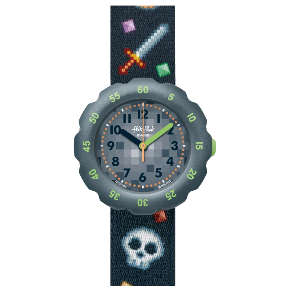 ZFPSP066 Reloj Swatch Flik Flak de niños correa de tela