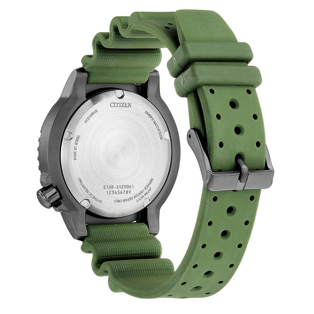 bn0157-11x Reloj Citizen de hombre pulsera de caucho 44 mm