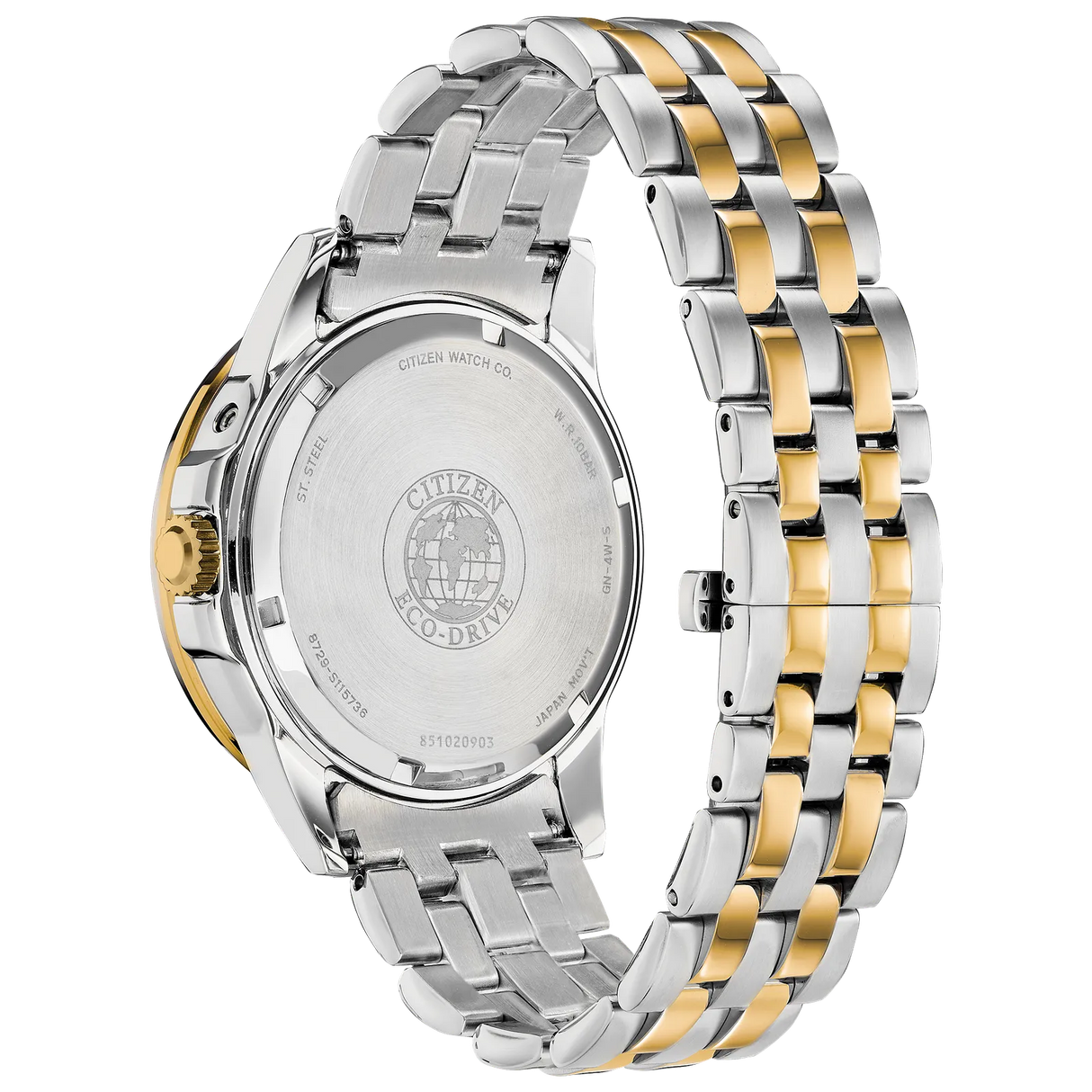 bu0054-52l Reloj Citizen de caballero pulsera de metal 44 mm