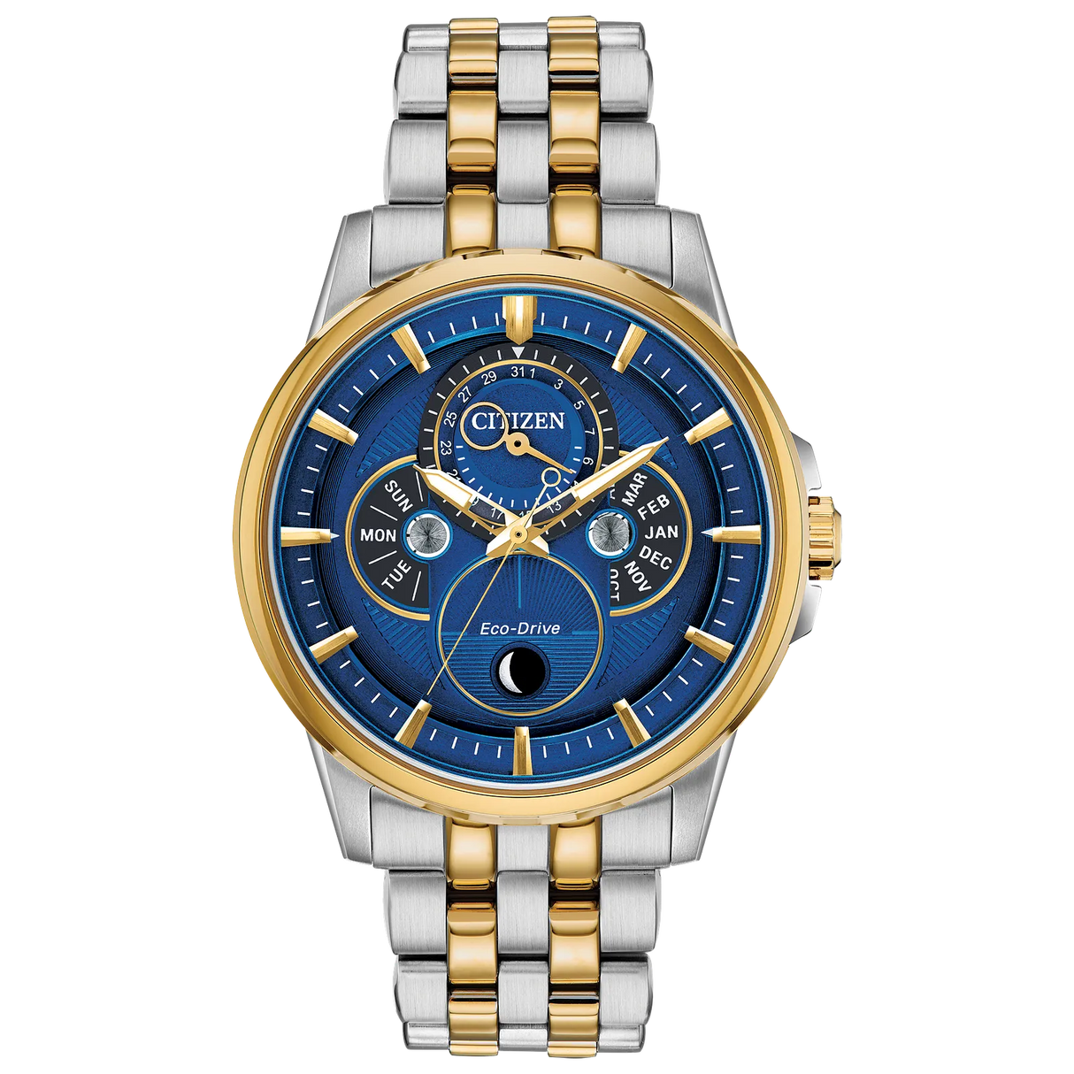 bu0054-52l Reloj Citizen de caballero pulsera de metal 44 mm
