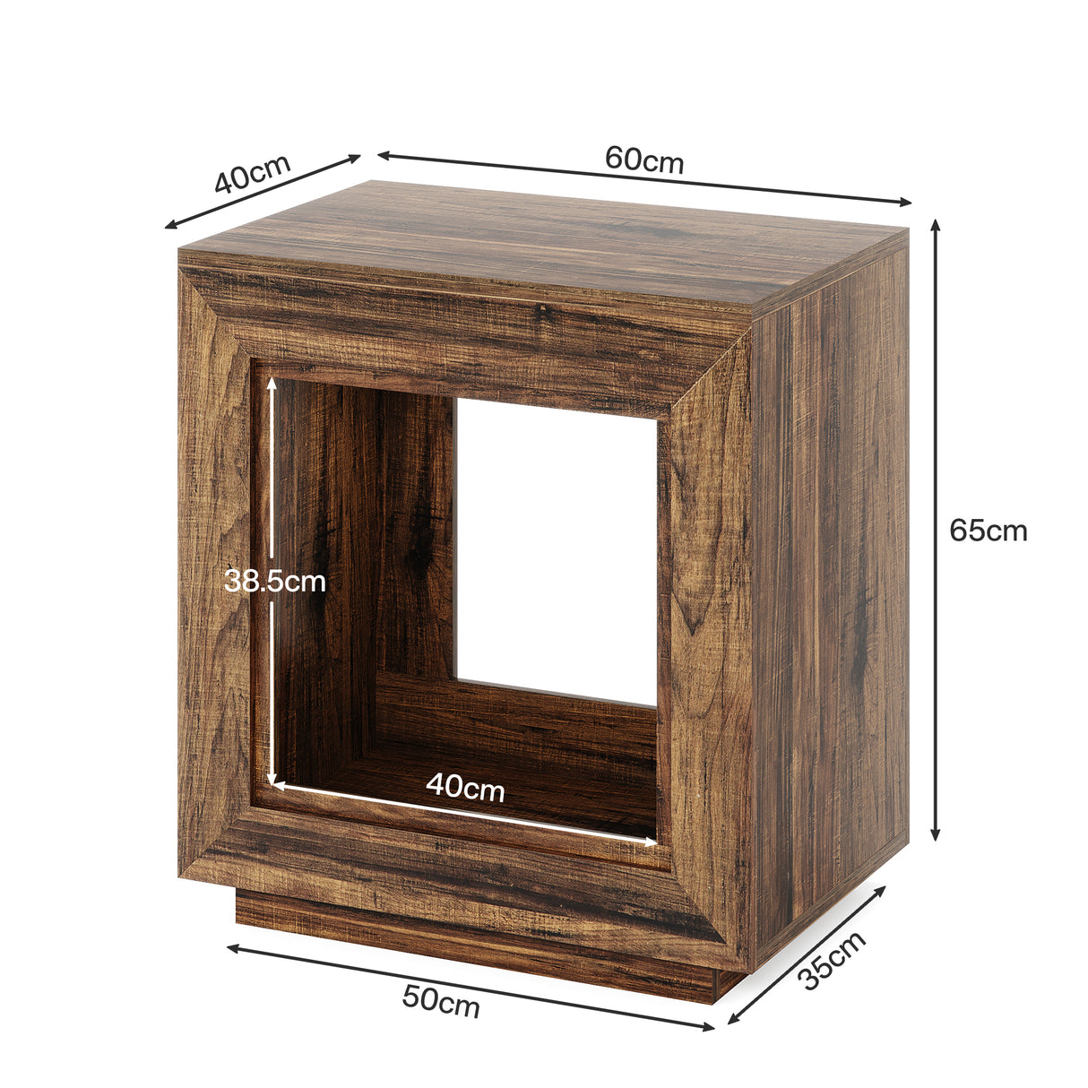 HOGA-JW0911 Mesa de noche Tribesigns de madera
