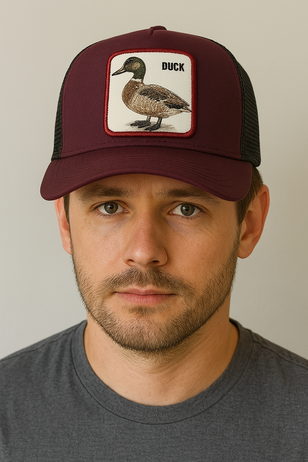 Gorras Basic Cap Con malla trasera Pato Corinto