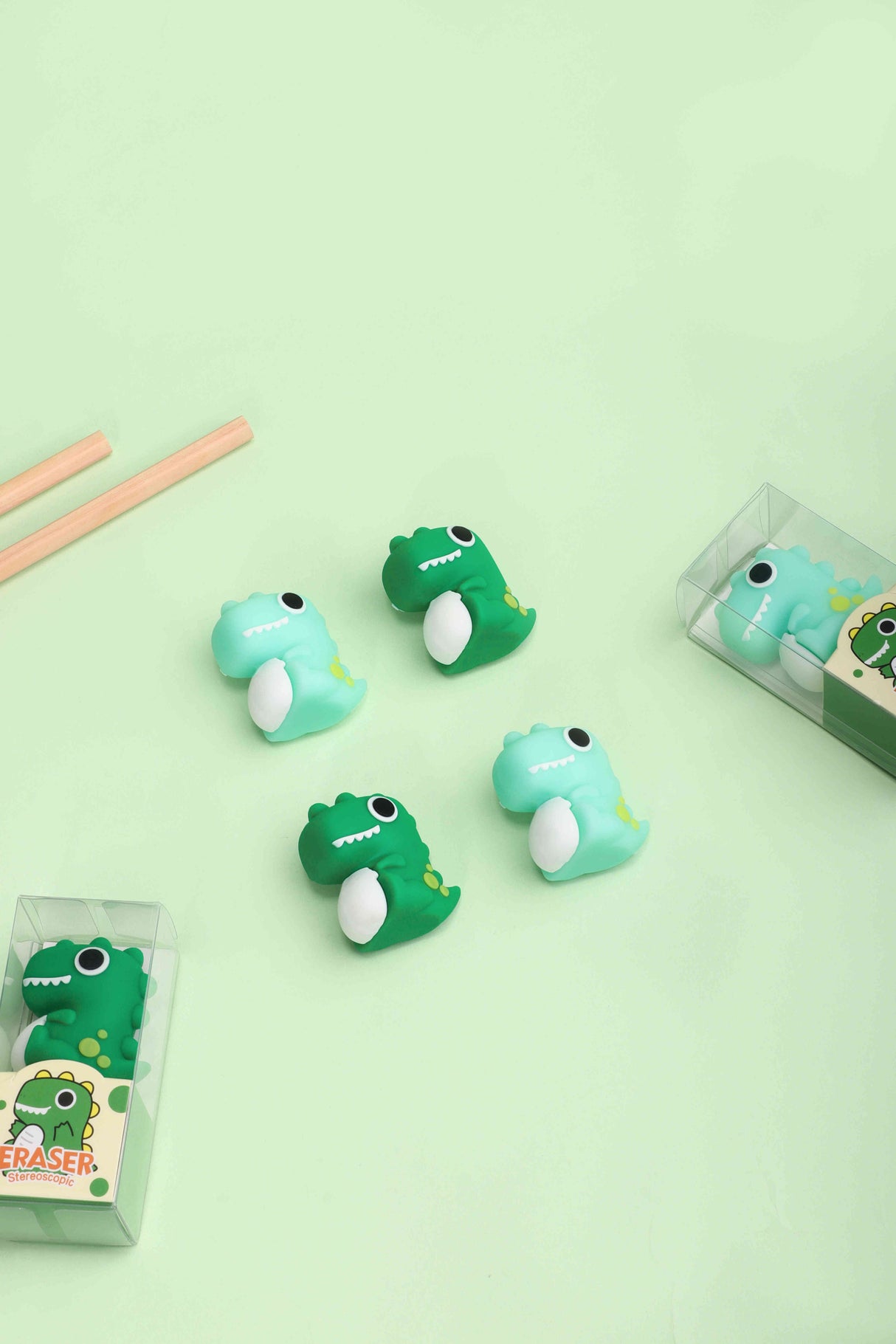 kk-7168 Borrador Kuki con forma de Dinosaurio