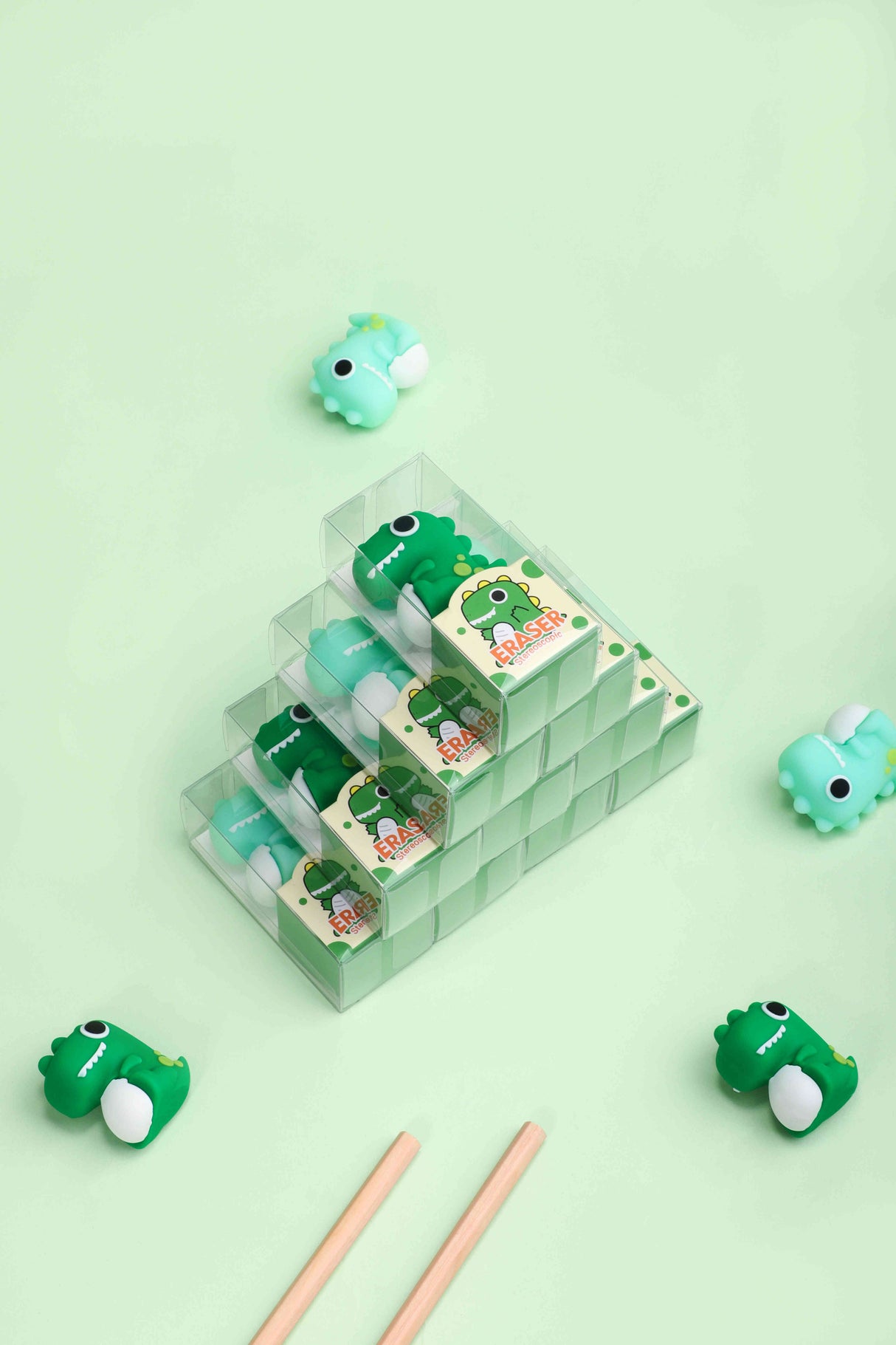 kk-7168 Borrador Kuki con forma de Dinosaurio