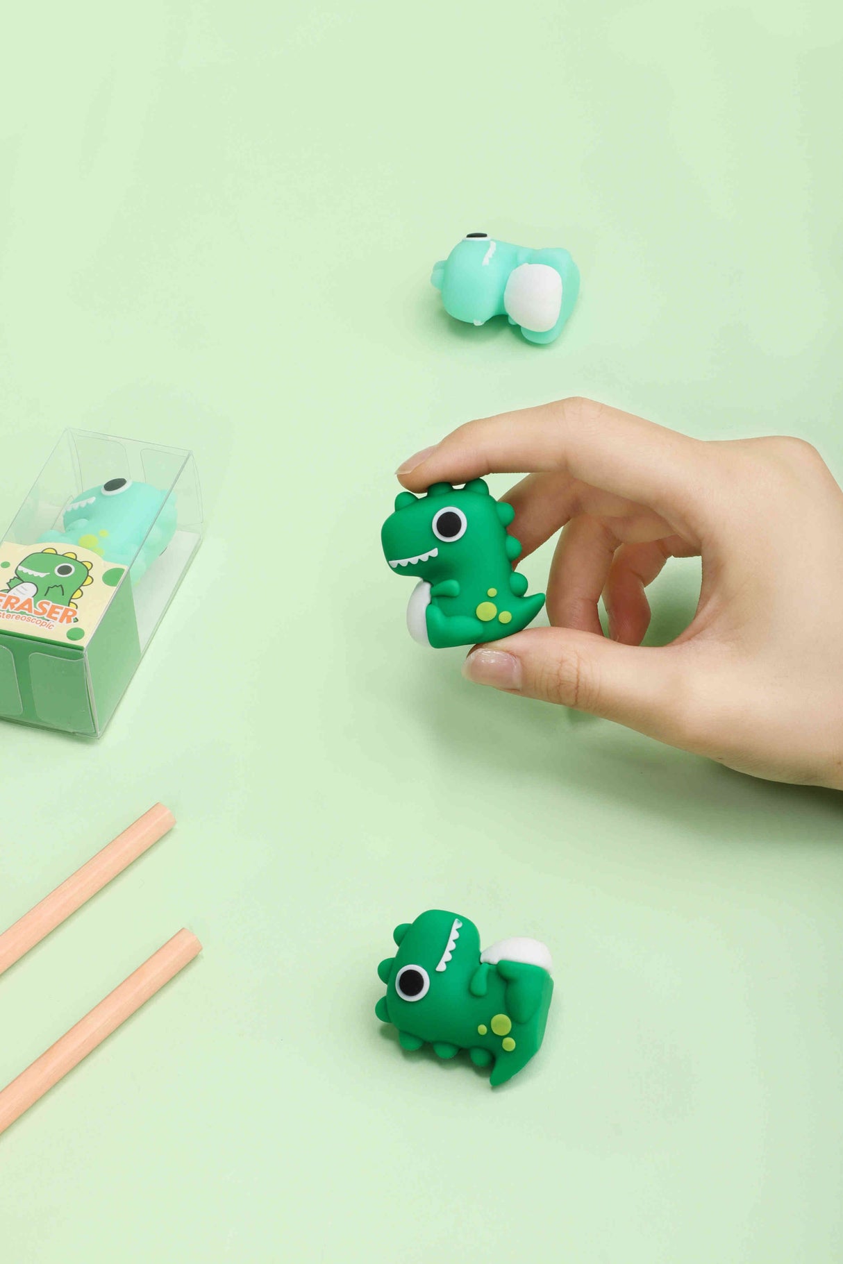 kk-7168 Borrador Kuki con forma de Dinosaurio