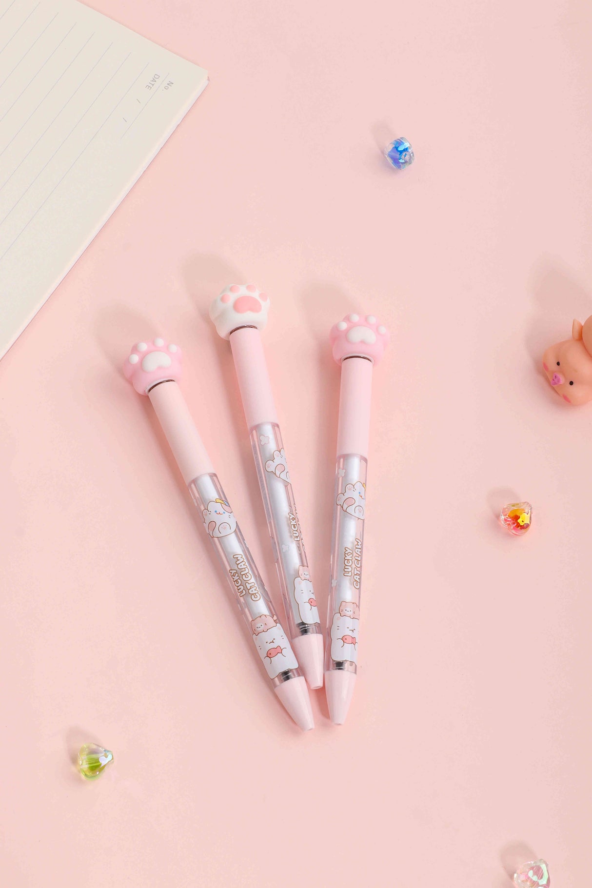 Lapicero Kuki de gel con huellitas kk-8132