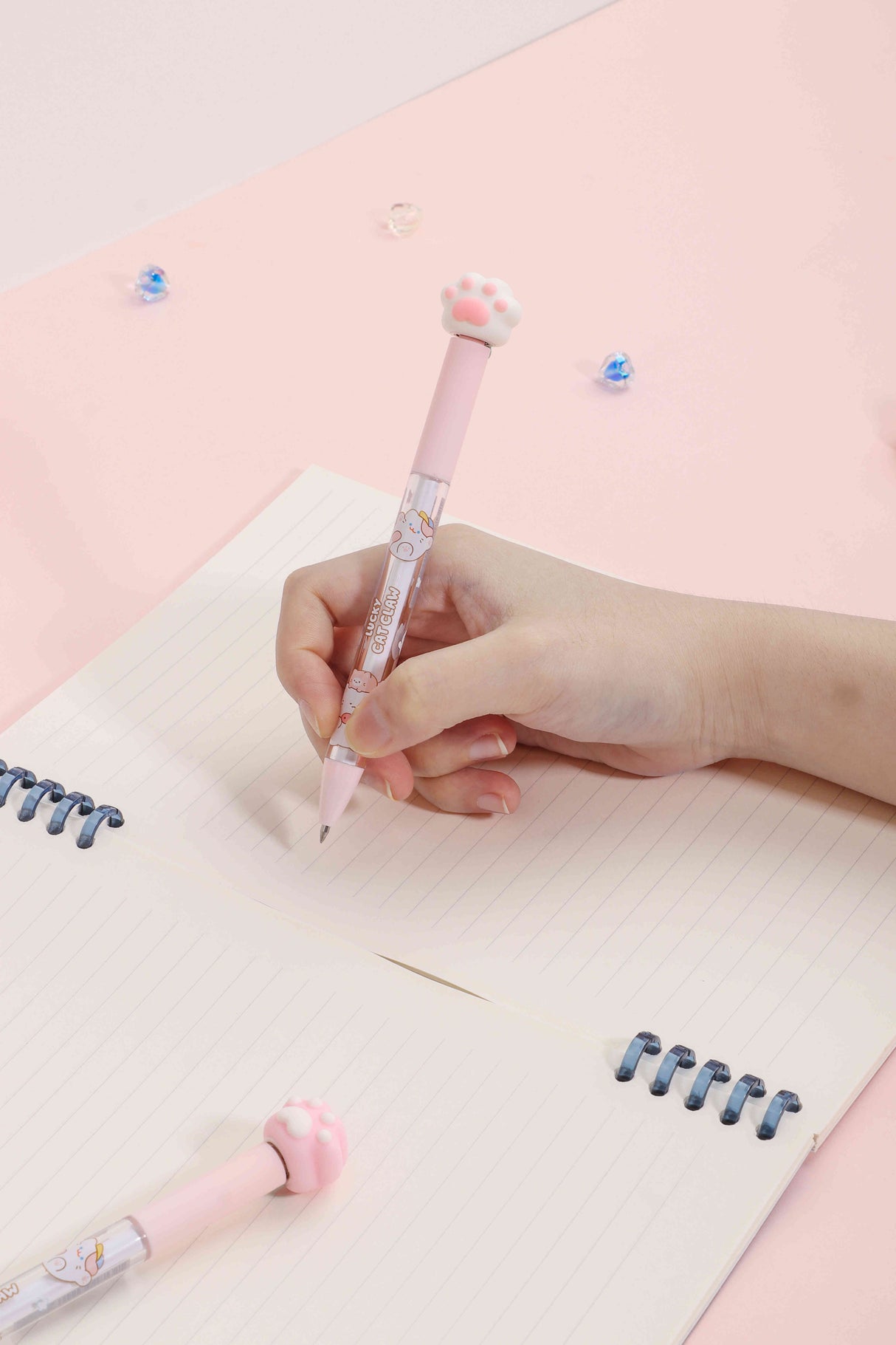 Lapicero Kuki de gel con huellitas kk-8132