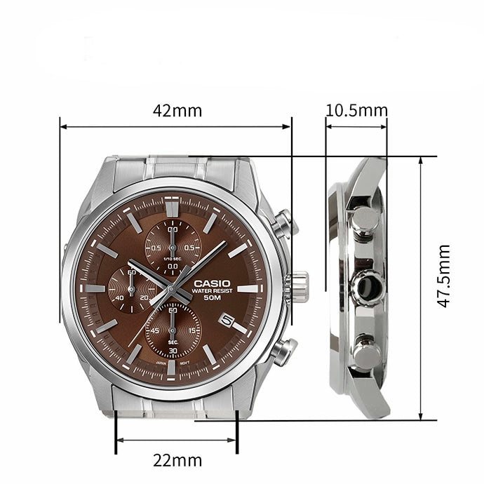 MTP-E510 Reloj Casio de hombre pulsera de metal