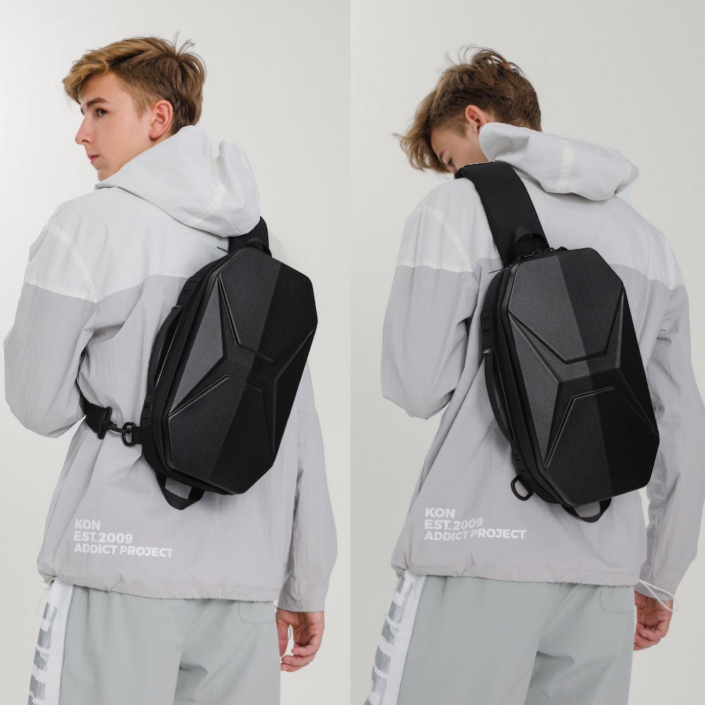 9509 Bolso Ozuko Tipo Pechera Carbon Series