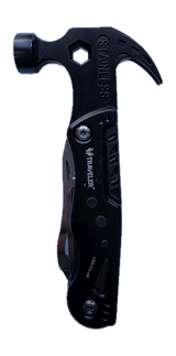 Navaja Multiherramienta Traveler MS012 de Acero Inoxidable con Martillo, Destornilladores y Luz LED
