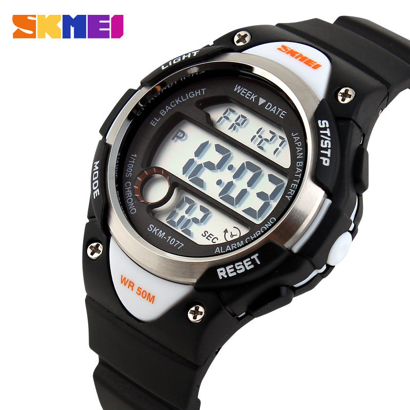 1077 Reloj Skmei infantil pulsera de caucho digital