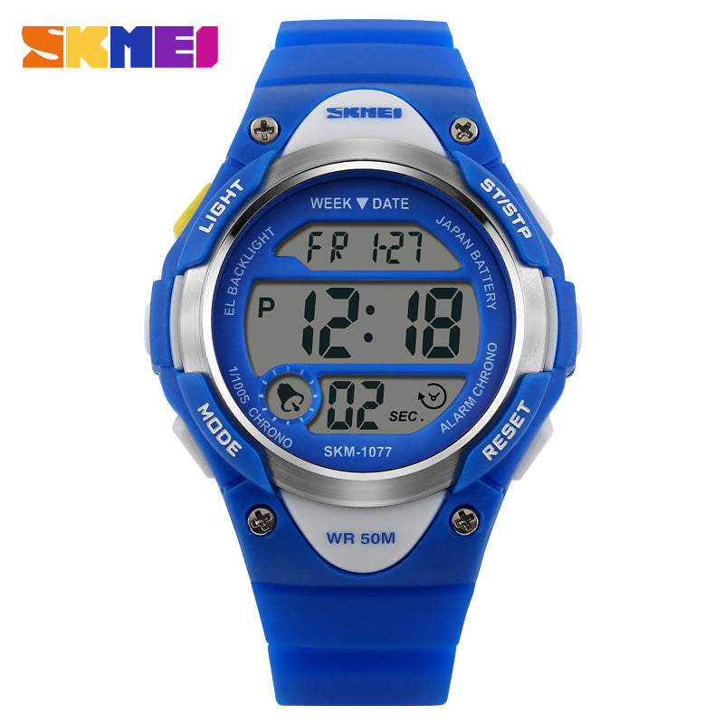 1077 Reloj Skmei infantil pulsera de caucho digital